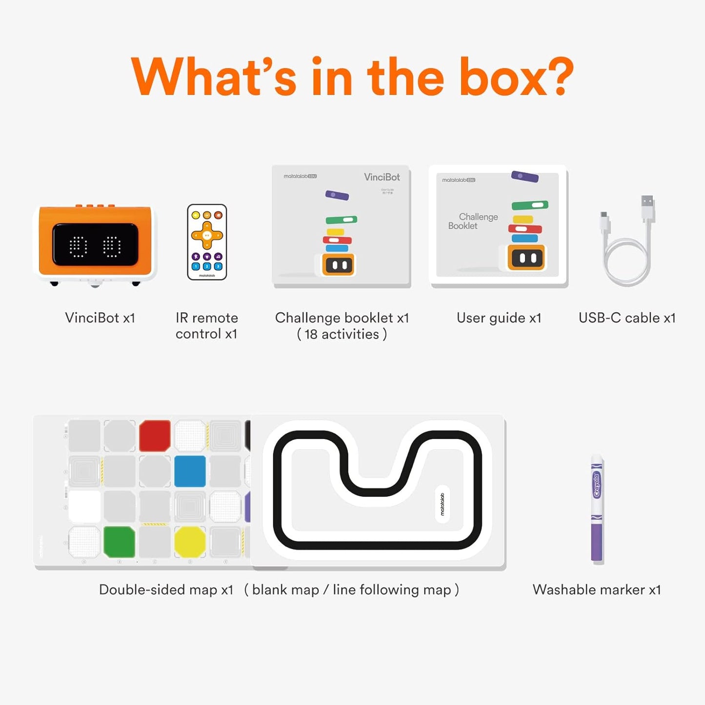 VinciBot Robotics for Kids Ages 8-12, STEM Coding Robot Kit, Scratch&Python Programmable Robot for Teens School Grade 3-7, Educational Build Robot kit for Boys & Girls, Ages 8+