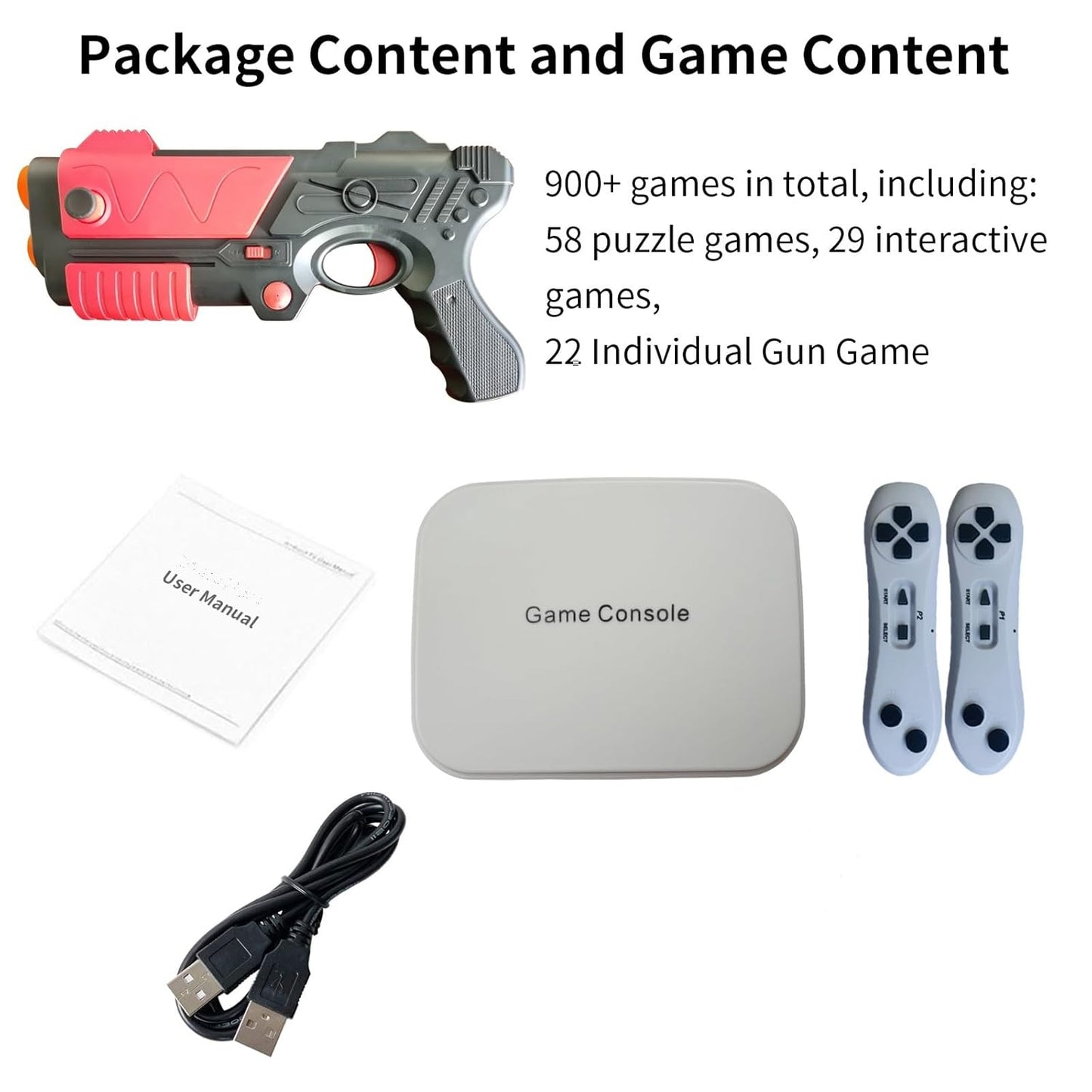 Damcoola Game Console with 900+ Games, Handheld Retro Video Game Console