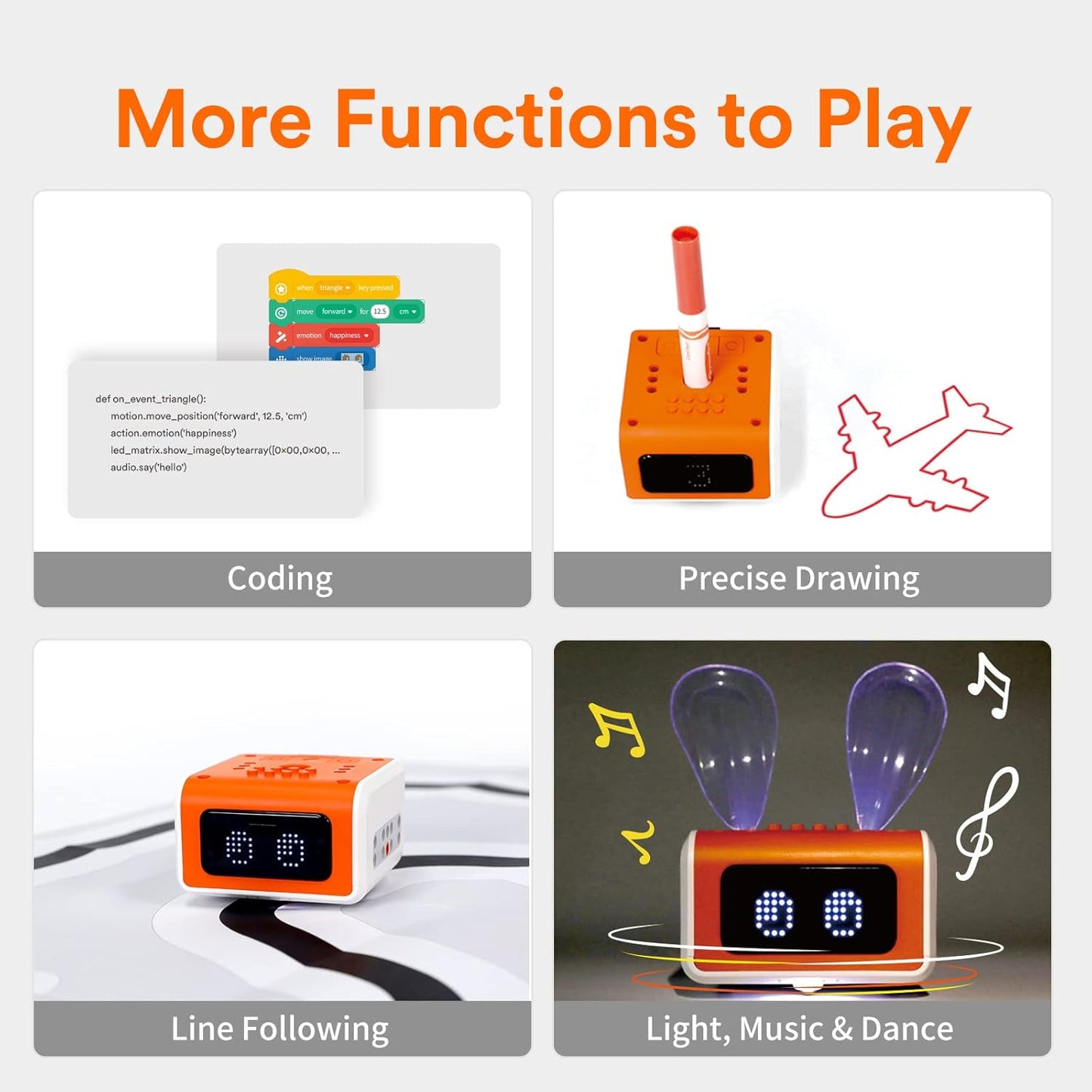 VinciBot Robotics for Kids Ages 8-12, STEM Coding Robot Kit, Scratch&Python Programmable Robot for Teens School Grade 3-7, Educational Build Robot kit for Boys & Girls, Ages 8+