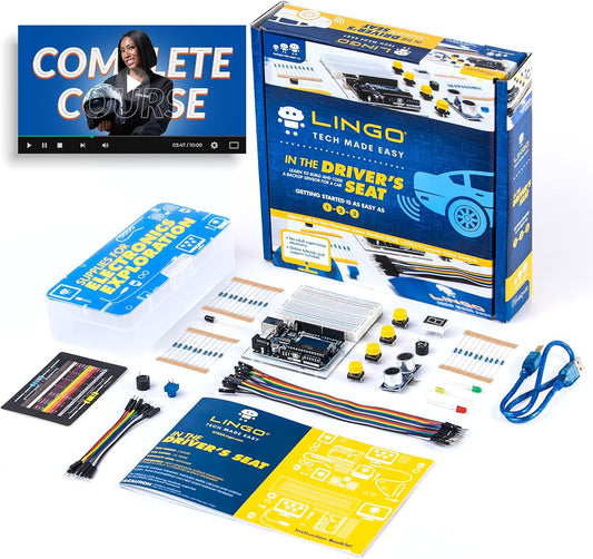 LINGO STEM Coding Kit - Build & Code Your Own Backup Sensor for Car - Learn Coding with Step-by-Step Guides - STEM Projects for Kids Ages 13+ Years for Birthdays & Holidays